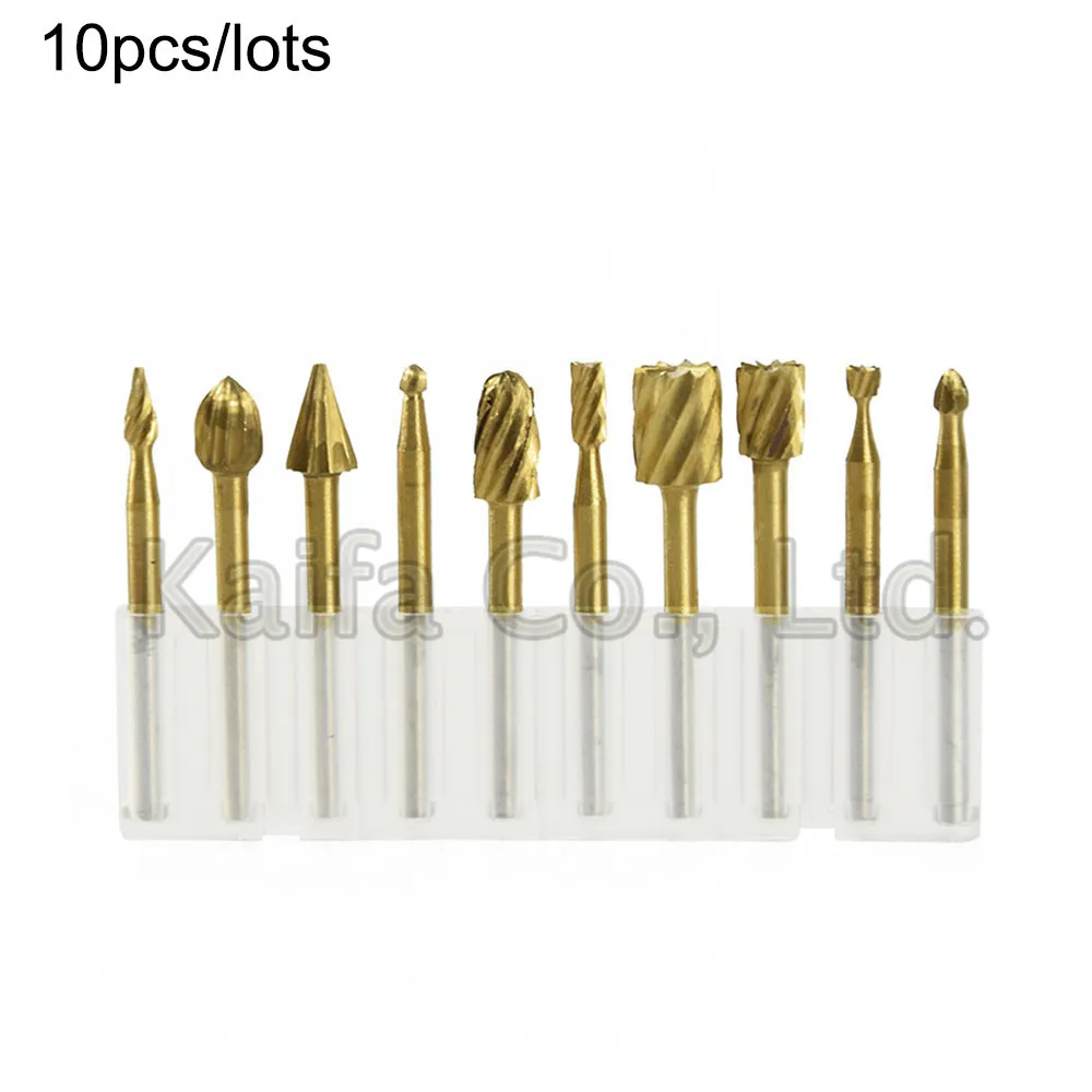 10pcs/lots 3mm HSS Titanium Dremel Routing Rotary Milling Cutter Tool Rotary File Cutter Woodworking Tool Bur Bit Engraving Bits
10pcs/lots 3mm HSS Titanium Dremel Routing Rotary Milling Cutter Tool Rotary File Cutter Woodworking Tool Bur Bit Engraving Bits