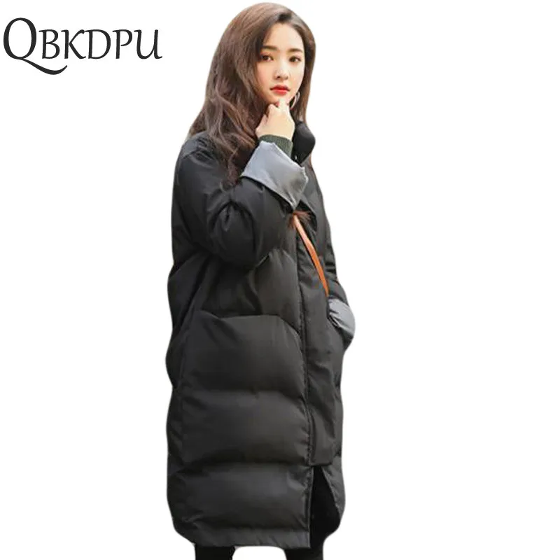 Cotton women's parkas 2019 new long coat Korean loose winter autumn warm thicke solid cotton coat fashion loose dowm jacket
Cotton women's parkas 2019 new long coat Korean loose winter autumn warm thicke solid cotton coat fashion loose dowm jacket
