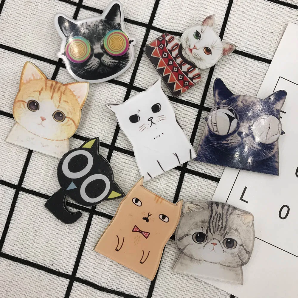 Japanese Harajuku style Acrylic Cat Brooch Unisex Animal Garment Accessory Cartoon Anime Fashion Jewelry
Japanese Harajuku style Acrylic Cat Brooch Unisex Animal Garment Accessory Cartoon Anime Fashion Jewelry