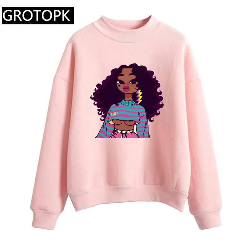 Black Girl Melanin Poppin Queen Art Sweatshirt Women's Long Sleeve Pullover Warm Winter Tops Harajuku Hoodie Clothing Streetwear
Black Girl Melanin Poppin Queen Art Sweatshirt Women's Long Sleeve Pullover Warm Winter Tops Harajuku Hoodie Clothing Streetwear