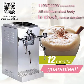 Espresso machine commercial milk steamer milk frother and the other head is making bubble both
Espresso machine commercial milk steamer milk frother and the other head is making bubble both