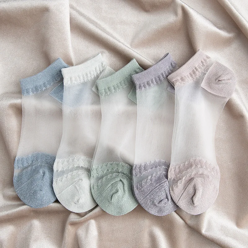 Shallow Mouth Socks Female Silk Low to Help Socks Ultra-thin Womens Glass Translucent Socks Bright Silk Leader Funny Boat Socks
Shallow Mouth Socks Female Silk Low to Help Socks Ultra-thin Womens Glass Translucent Socks Bright Silk Leader Funny Boat Socks