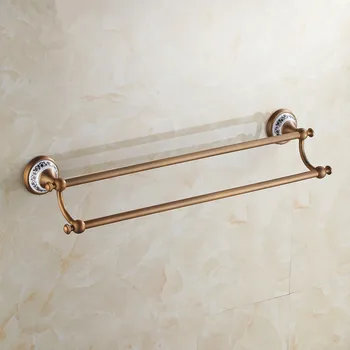Luxury Solid Brass Bronze/Black Towel Rack Classic Ceramic Bathroom Double Towel Bars Bathroom Accessories 2colours
Luxury Solid Brass Bronze/Black Towel Rack Classic Ceramic Bathroom Double Towel Bars Bathroom Accessories 2colours