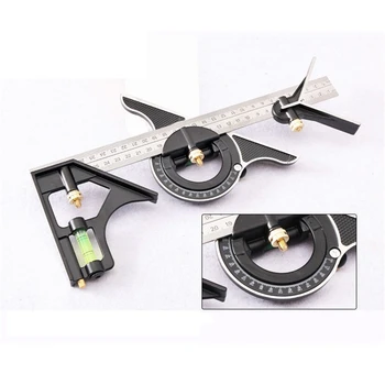 3 In1 Adjustable Ruler Multi Combination Square Angle Finder Protractor 300mm/12"Measuring Set Tools Universal Ruler Right Angle
3 In1 Adjustable Ruler Multi Combination Square Angle Finder Protractor 300mm/12"Measuring Set Tools Universal Ruler Right Angle