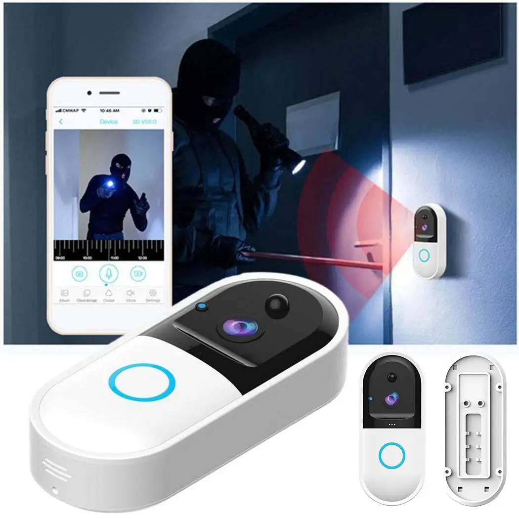 Smart Wifi Video Doorbell B50 Wireless Voice Intercom Mobile Remote 1280 x 720/30fps 640 x 360/30fps Monitoring
Smart Wifi Video Doorbell B50 Wireless Voice Intercom Mobile Remote 1280 x 720/30fps 640 x 360/30fps Monitoring