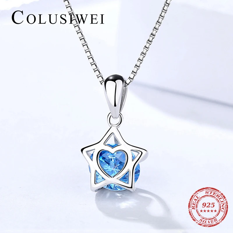 2019 Design New Arrival Star silver necklace 925 Luminous Blue CZ Heart Pendant Necklaces for Women Fine Jewelry Gifts for Her
2019 Design New Arrival Star silver necklace 925 Luminous Blue CZ Heart Pendant Necklaces for Women Fine Jewelry Gifts for Her