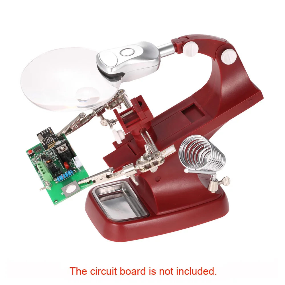 Multi-functional 3X/4.5X Soldering Magnifying Glass With LED Light Illuminated Magnifier Third Hand Repair Magnifying Tools
Multi-functional 3X/4.5X Soldering Magnifying Glass With LED Light Illuminated Magnifier Third Hand Repair Magnifying Tools