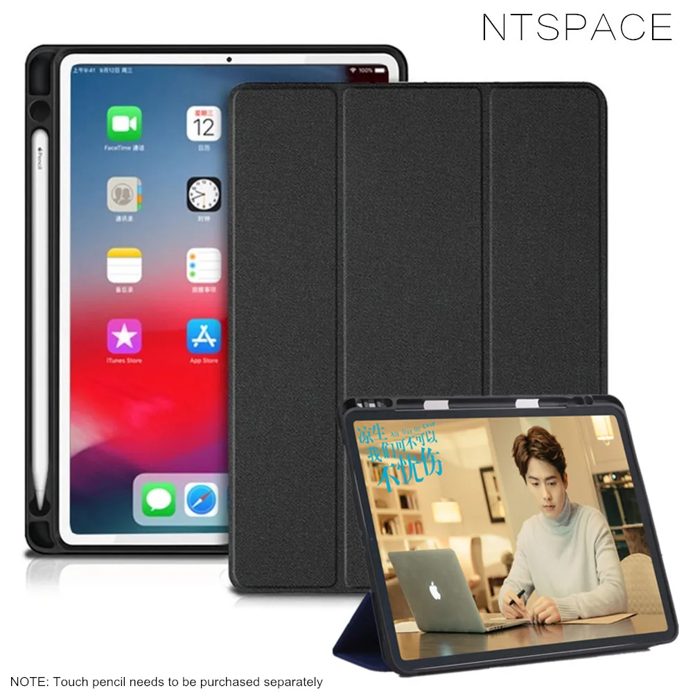 For Apple iPad Pro 12.9 2018 Soft Silicone Flip Leather Cover For iPad Pro 12.9" 2020 2021 Protective Case With Pencil Holder
For Apple iPad Pro 12.9 2018 Soft Silicone Flip Leather Cover For iPad Pro 12.9" 2020 2021 Protective Case With Pencil Holder