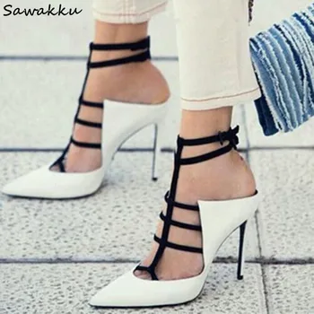 Chaussure Femme White Red High Heels Fetish Patent Leather Thin Heels Sexy Narrow Band Lady Pumps Club Party Wedding Shoes Women
Chaussure Femme White Red High Heels Fetish Patent Leather Thin Heels Sexy Narrow Band Lady Pumps Club Party Wedding Shoes Women