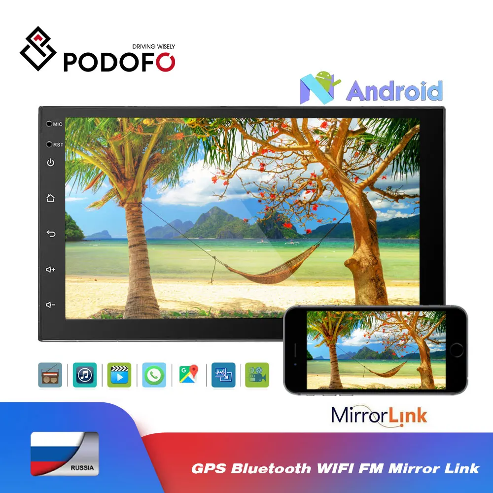 Podofo 2 Din Car Multimedia Player Android MP5 Player 2din Car Radio Universal GPS Navigation Bluetooth WIFI (no dvd) Autoradio
Podofo 2 Din Car Multimedia Player Android MP5 Player 2din Car Radio Universal GPS Navigation Bluetooth WIFI (no dvd) Autoradio