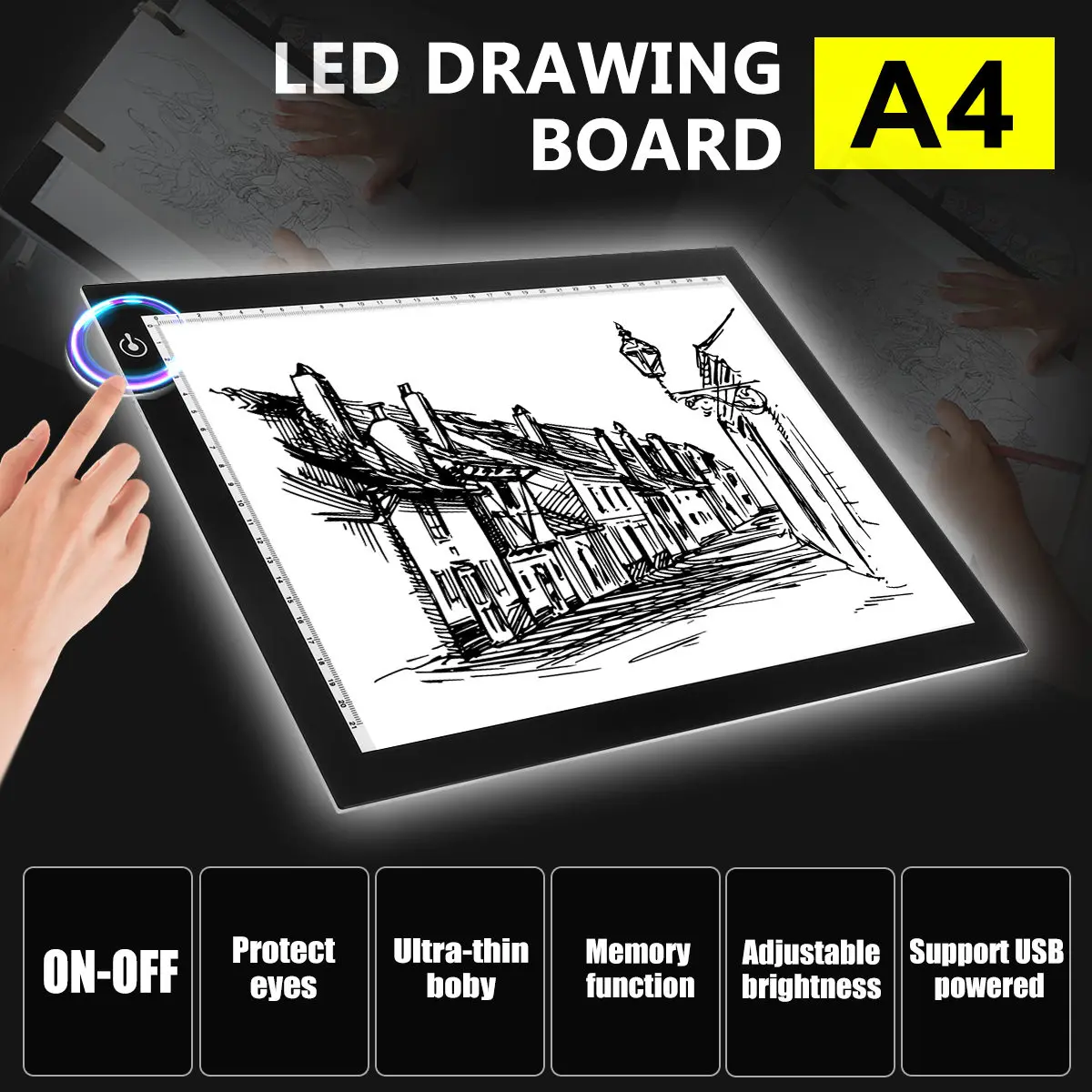 17.7 Inch Professional Graphic Drawing Tablet Thin 5mm LED Light Box USB Tracing Board Pad Drawing Board Pen Tablet Art Pad USB
17.7 Inch Professional Graphic Drawing Tablet Thin 5mm LED Light Box USB Tracing Board Pad Drawing Board Pen Tablet Art Pad USB