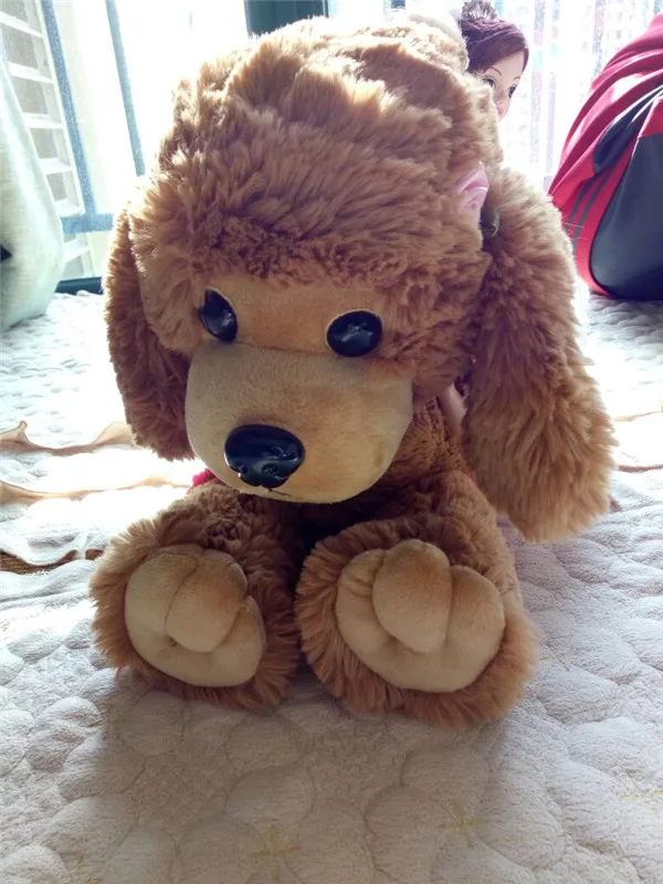 Cute Dog plush toys Poodle Bichon Frise puppy stuffed warm animal toys - Buyer\`s Show 13