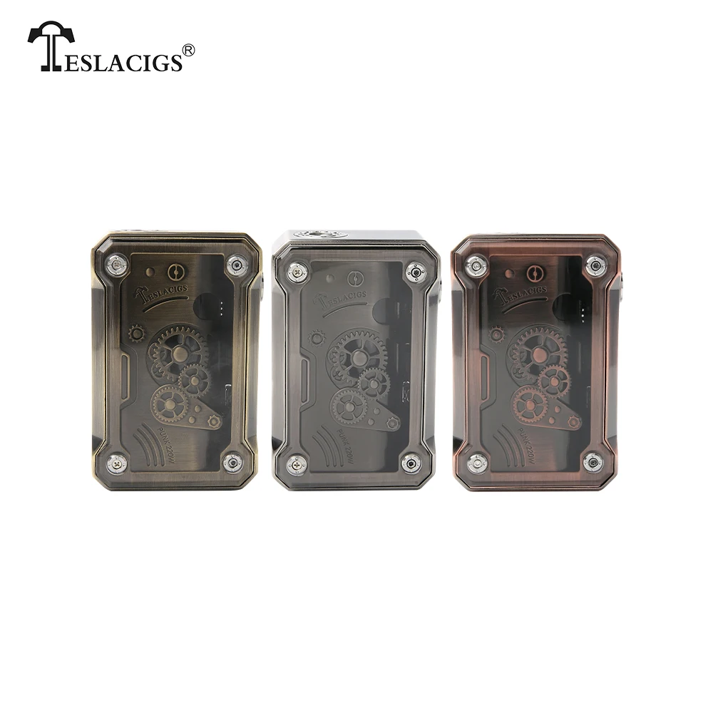 Original Teslacigs Punk vape mod 220W Electronic Cigarette box Mod Powered by dual 18650 batteries Teslacigs Punk 220 box mods
Original Teslacigs Punk vape mod 220W Electronic Cigarette box Mod Powered by dual 18650 batteries Teslacigs Punk 220 box mods