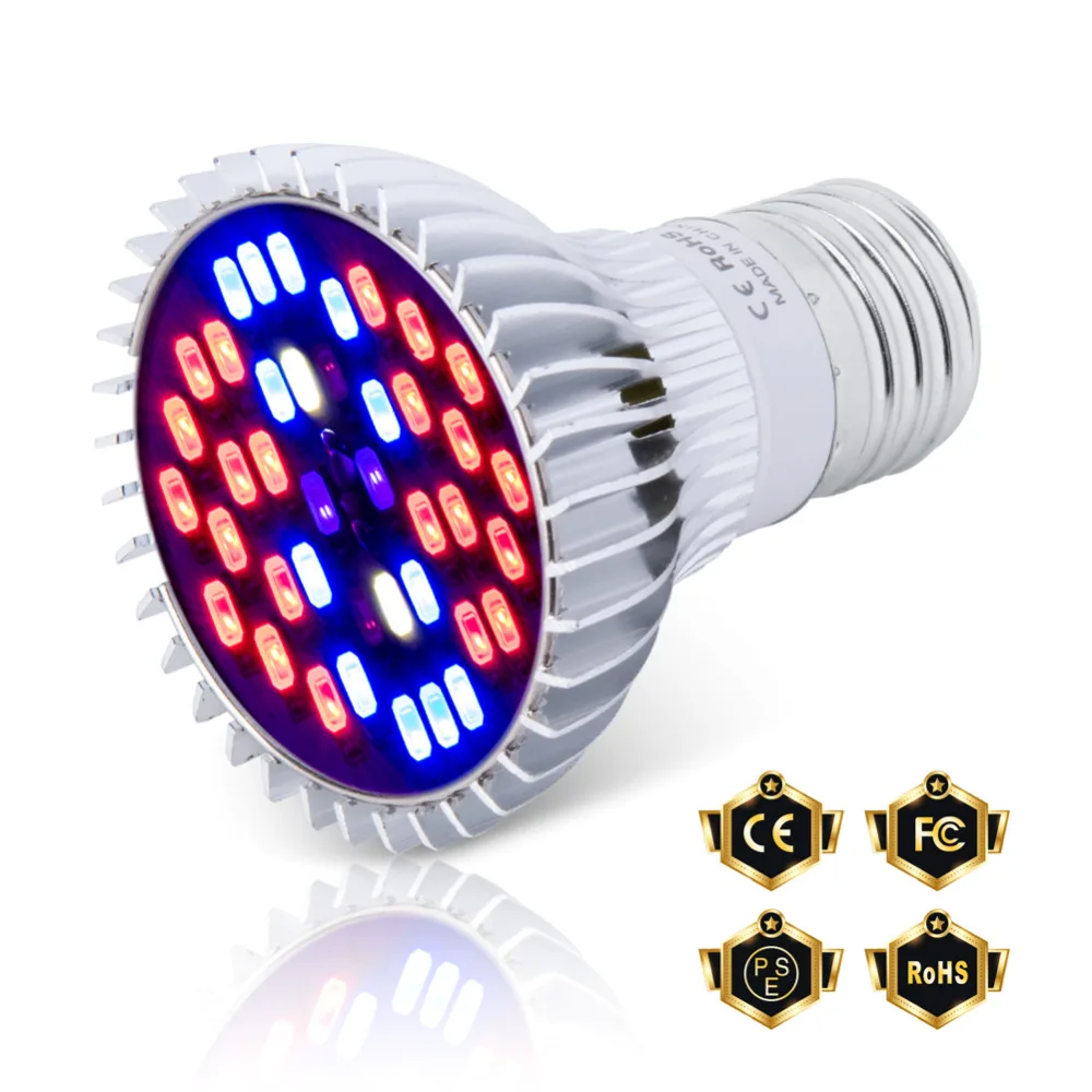 E27 Grow LED Full Spectrum Light Bulb Plant Growing LED Lamp 30W 50W 80W Growth Light LED Greenhouse Lighting Fitolampy 85-265V
E27 Grow LED Full Spectrum Light Bulb Plant Growing LED Lamp 30W 50W 80W Growth Light LED Greenhouse Lighting Fitolampy 85-265V