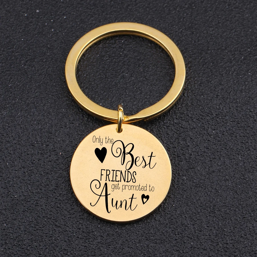 Fashion Engraved Heart Best Friends Get Promoted Aunt Best Sister Keychain Key Holder High Quality Keyring Best Friends Gifts
Fashion Engraved Heart Best Friends Get Promoted Aunt Best Sister Keychain Key Holder High Quality Keyring Best Friends Gifts