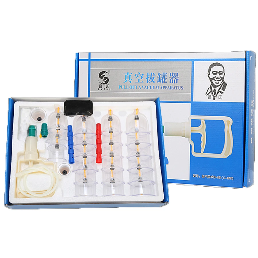 24cup/set Big Cans New Brand High Quality Chinese Vacuum Cupping Kit Healthy Traditional Hijama Cupping Massager
24cup/set Big Cans New Brand High Quality Chinese Vacuum Cupping Kit Healthy Traditional Hijama Cupping Massager