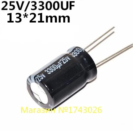 High quality 50 pcs/lot 3300uF 25V Electrolytic kapasitor, 25V 3300UF 13x21 mm aluminium kapasitor elektrolit ic ...
High quality 50 pcs/lot 3300uF 25V Electrolytic kapasitor, 25V 3300UF 13x21 mm aluminium kapasitor elektrolit ic ...