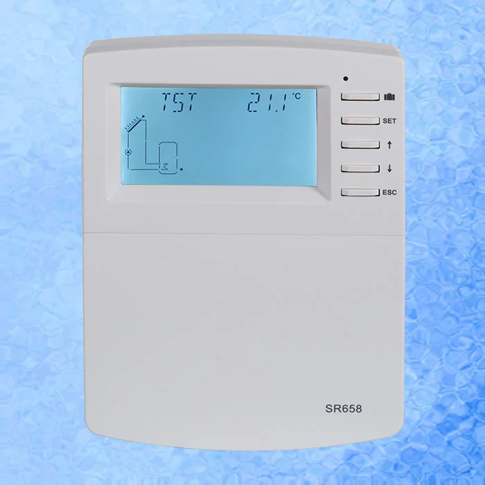 SR658 Solar Water Heater Controller Seat quantity Measurement, External Heat Exchange
SR658 Solar Water Heater Controller Seat quantity Measurement, External Heat Exchange