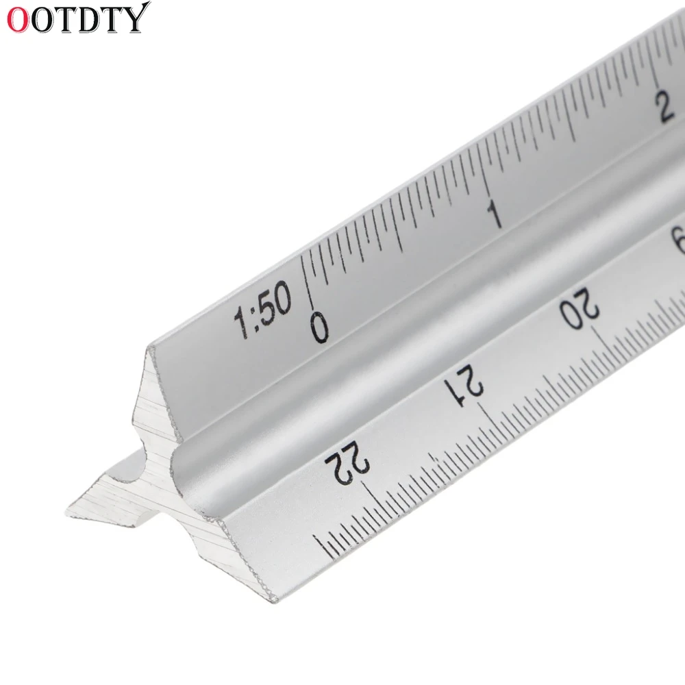 30cm Aluminium Metal Triangle Scale Architect Engineer Technical Ruler 12" Measuring & Gauging Tools
30cm Aluminium Metal Triangle Scale Architect Engineer Technical Ruler 12" Measuring & Gauging Tools