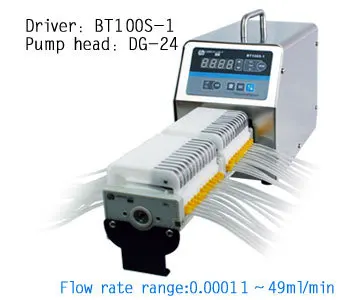 BT100S-1 DG6-24 (24 channel) Multi-channel Basic Variable Flow Speed Peristaltic Dosing Pump Lab Fluid Pumps 0.00016-26ml/min
BT100S-1 DG6-24 (24 channel) Multi-channel Basic Variable Flow Speed Peristaltic Dosing Pump Lab Fluid Pumps 0.00016-26ml/min