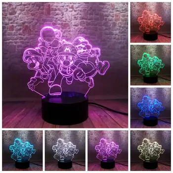 Super Mario And Luigi Mario Anime Figma Model 3D Nightlight LED 7 Colors Changing Light Mario Bros Cartoon action & toy figures
Super Mario And Luigi Mario Anime Figma Model 3D Nightlight LED 7 Colors Changing Light Mario Bros Cartoon action & toy figures
