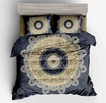 2/3 pcs new Luxury Bohemia Style Home Textile Duvet Cover Blue White Back size twin full queen king Pillowcases Cover Bedding
2/3 pcs new Luxury Bohemia Style Home Textile Duvet Cover Blue White Back size twin full queen king Pillowcases Cover Bedding