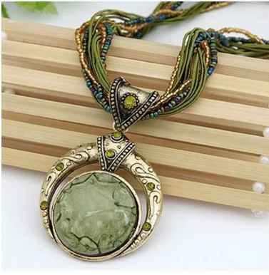 Vintage Necklace Jewelry Fashion Popular Retro Bohemia Style Multilayer Beads Chain Crystal Grain Pendant Necklace
Vintage Necklace Jewelry Fashion Popular Retro Bohemia Style Multilayer Beads Chain Crystal Grain Pendant Necklace