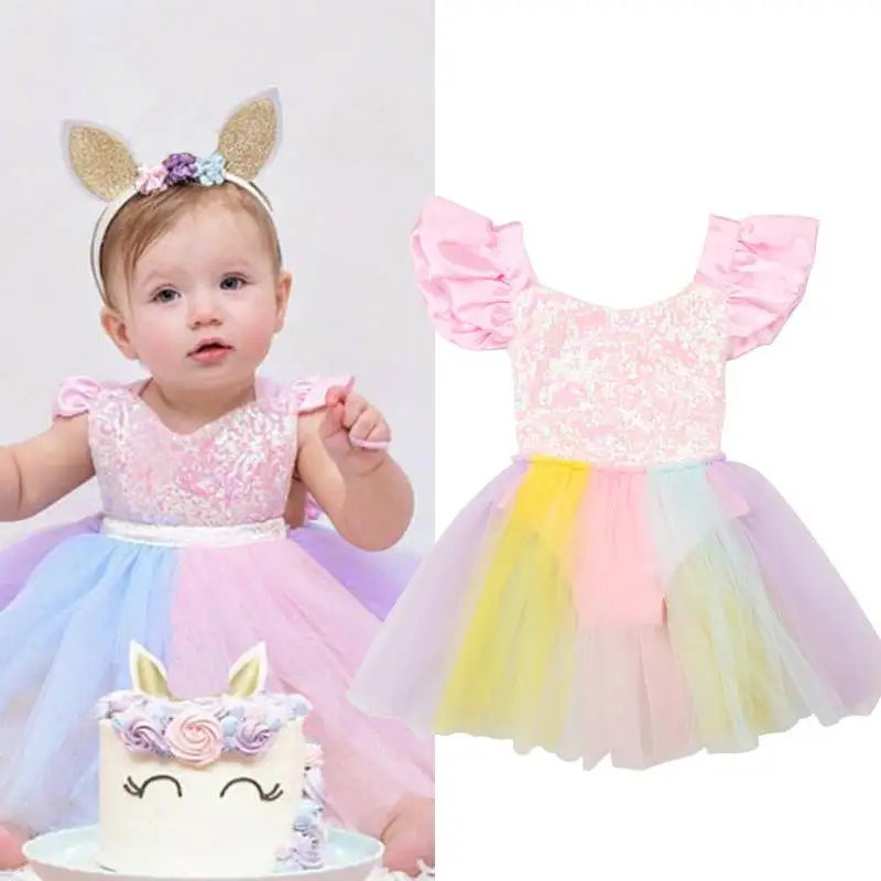 Rompers for Newborn Baby Girl Beautiful Rainbow Ball Gown Romper Dress Infant Jumpsuit Costumes for Baby Girls
Rompers for Newborn Baby Girl Beautiful Rainbow Ball Gown Romper Dress Infant Jumpsuit Costumes for Baby Girls