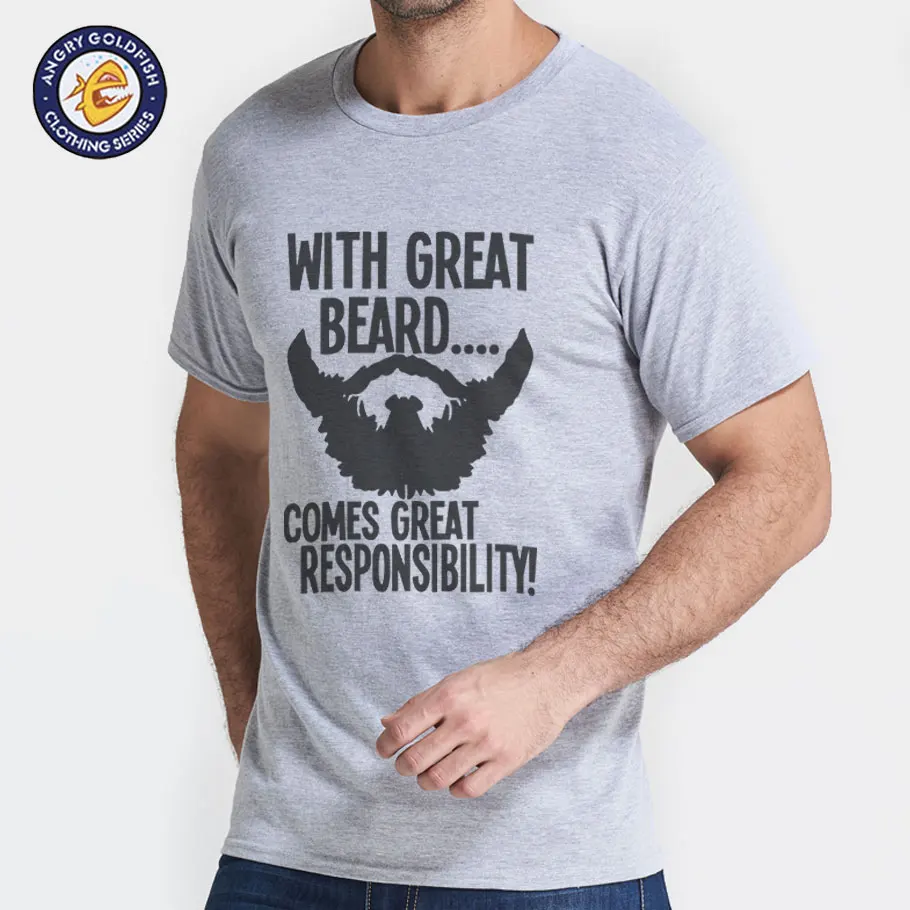 With Great Beard Comes Great Responsibility Mens t shirt 2017 summer hot sale 100% cotton top tees S-3XL
With Great Beard Comes Great Responsibility Mens t shirt 2017 summer hot sale 100% cotton top tees S-3XL