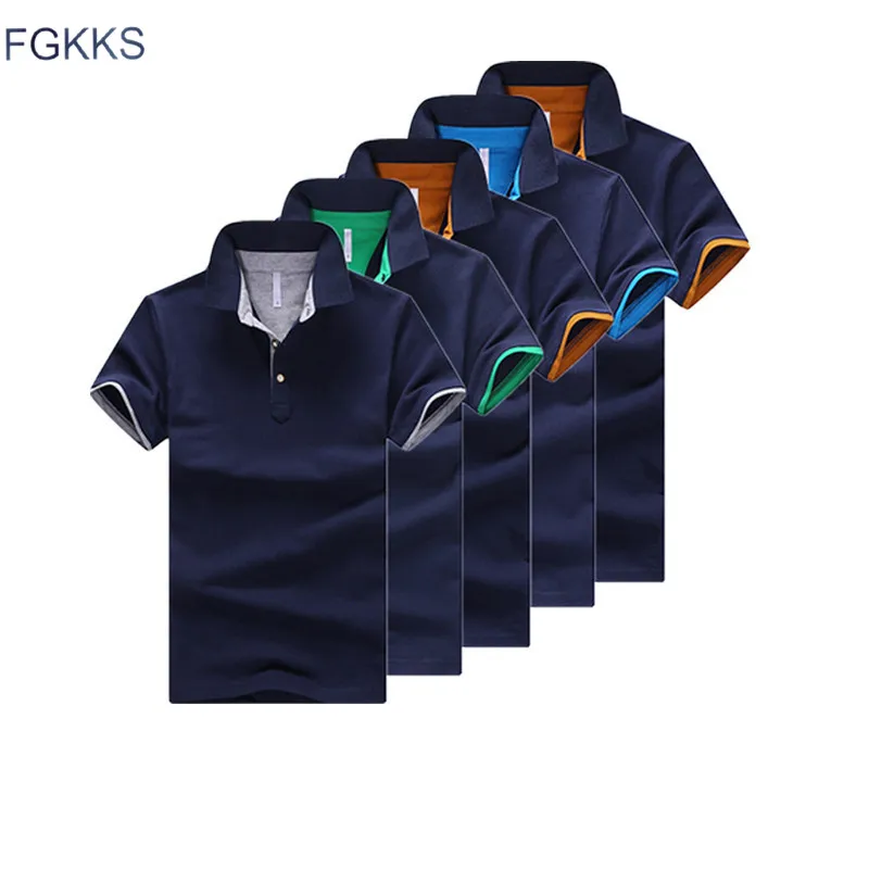 FGKKS Mens Polos Shirt Brand Top 2019 Spring Summer Male Short Sleeve Slim Fit Solid Color Tee Top Men Polo Shirt 10 Color
FGKKS Mens Polos Shirt Brand Top 2019 Spring Summer Male Short Sleeve Slim Fit Solid Color Tee Top Men Polo Shirt 10 Color