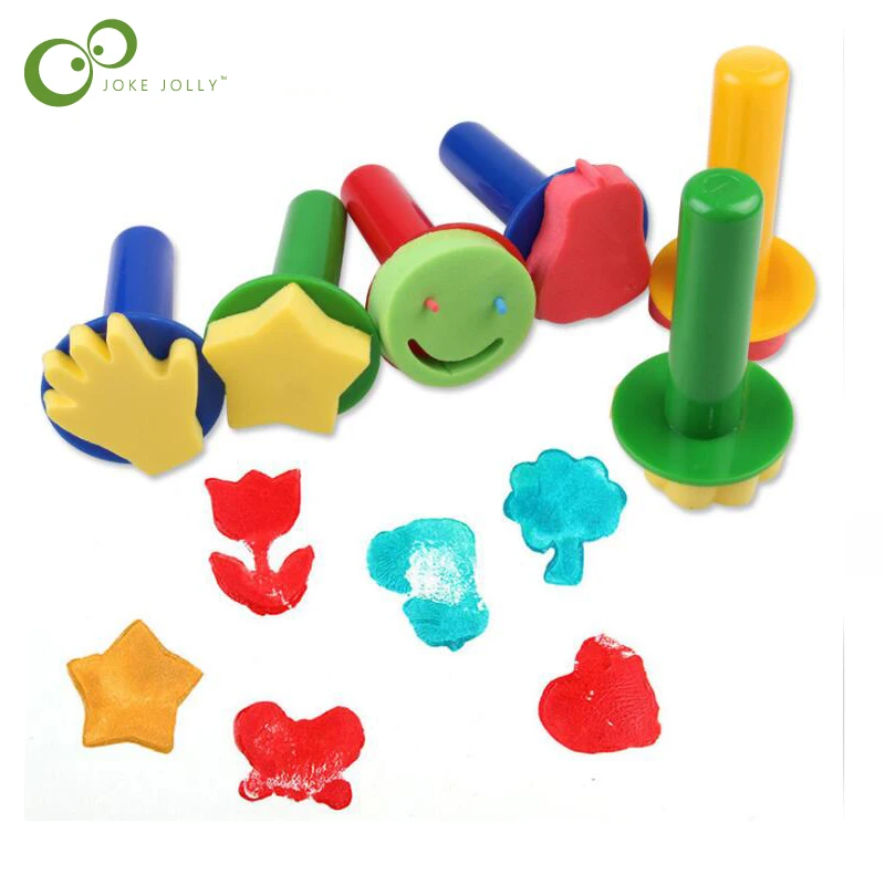 Toys for children 6pcs/lot Plastic DIY Painting Sponge Brush Toy Handle Baby Educational Doodle Drawing Graffiti Tools WYQ
Toys for children 6pcs/lot Plastic DIY Painting Sponge Brush Toy Handle Baby Educational Doodle Drawing Graffiti Tools WYQ