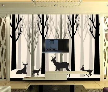 custom 3d photo wallpaper Black and white image elk style wallpapers for living room Home Decoration
custom 3d photo wallpaper Black and white image elk style wallpapers for living room Home Decoration
