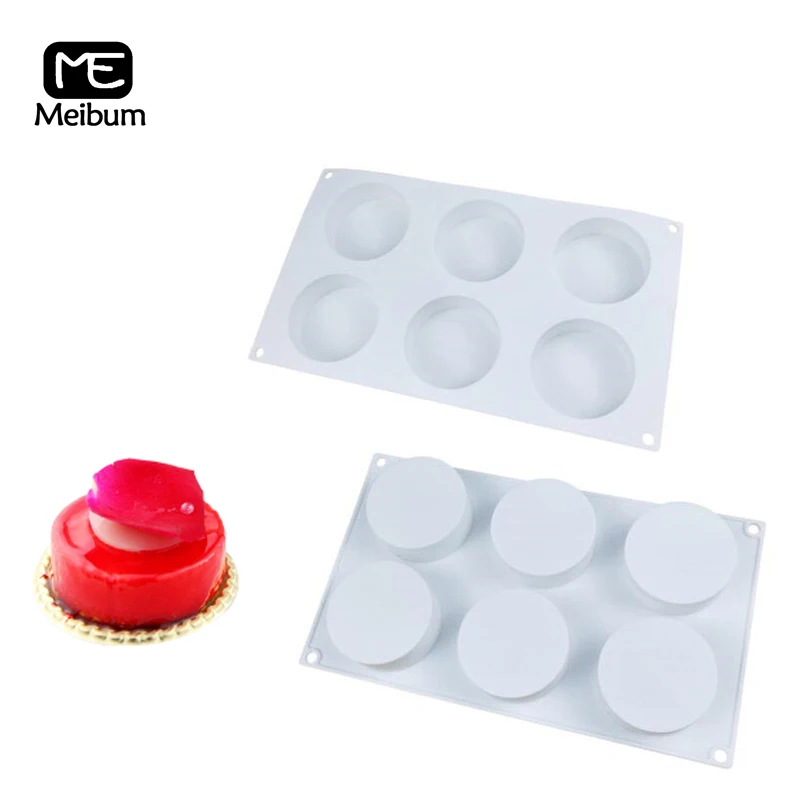 Meibum 6 Cavity Round Shape Cake Silicone Mold DIY Chocolate Fondant Pastry Mould Mousse Dessert Modle Kitchen Baking Tools
Meibum 6 Cavity Round Shape Cake Silicone Mold DIY Chocolate Fondant Pastry Mould Mousse Dessert Modle Kitchen Baking Tools