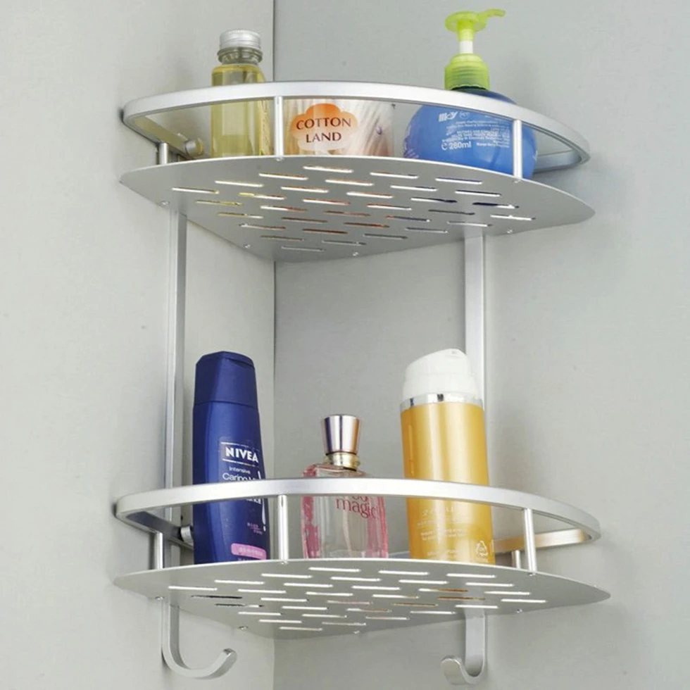 Generic Triangle Shower Corner Bathroom Shelf Storage Basket Holder