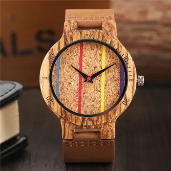 Mens Creative Wooden Watch Bamboo Handmade Genuine Leather Band Strap Analog Quartz Wood Wristwatch Gift
Mens Creative Wooden Watch Bamboo Handmade Genuine Leather Band Strap Analog Quartz Wood Wristwatch Gift