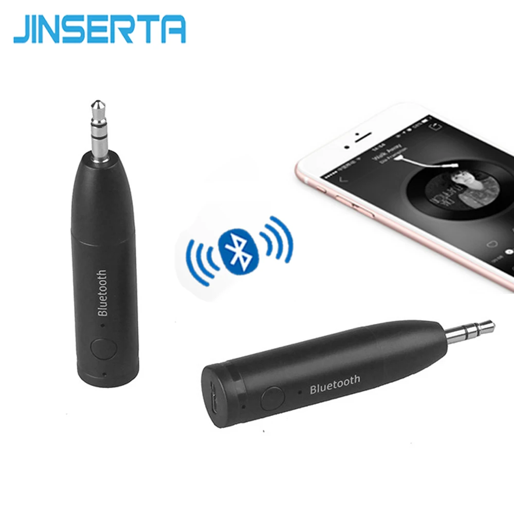 JINSERTA Mini Wireless Bluetooth Car Kit Hands free 3.5mm Jack Bluetooth Audio Receiver Adapter AUX for Speaker Headphone
JINSERTA Mini Wireless Bluetooth Car Kit Hands free 3.5mm Jack Bluetooth Audio Receiver Adapter AUX for Speaker Headphone