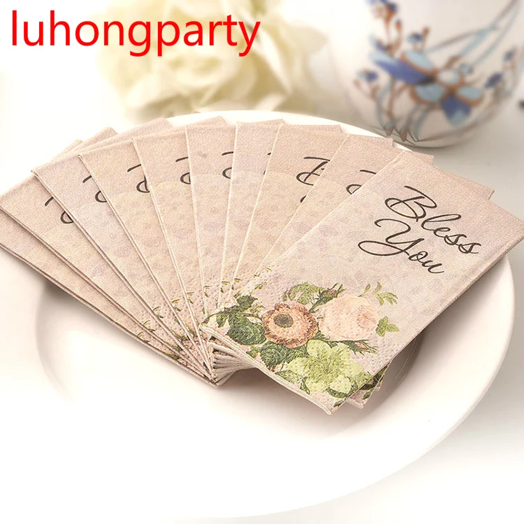 5packs Happy Bless cafe Small napkin paper Pocket toilet tissue printed for wedding birthday party event handkerchief supplies
5packs Happy Bless cafe Small napkin paper Pocket toilet tissue printed for wedding birthday party event handkerchief supplies