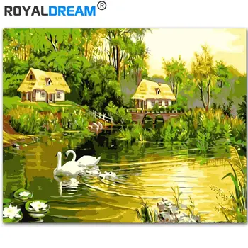 ROYALDREAM Cottage Swan DIY Painting By Numbers Acrylic Paint By Numbers HandPainted Oil Painting On Canvas For Home Decor
ROYALDREAM Cottage Swan DIY Painting By Numbers Acrylic Paint By Numbers HandPainted Oil Painting On Canvas For Home Decor