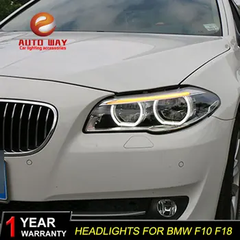 Car Styling Car Headlights Case For BMW F10 F18 Headlight 2011-2017 headlamp Angel eyes headlights for 520i 525i 530i ALL LED
Car Styling Car Headlights Case For BMW F10 F18 Headlight 2011-2017 headlamp Angel eyes headlights for 520i 525i 530i ALL LED