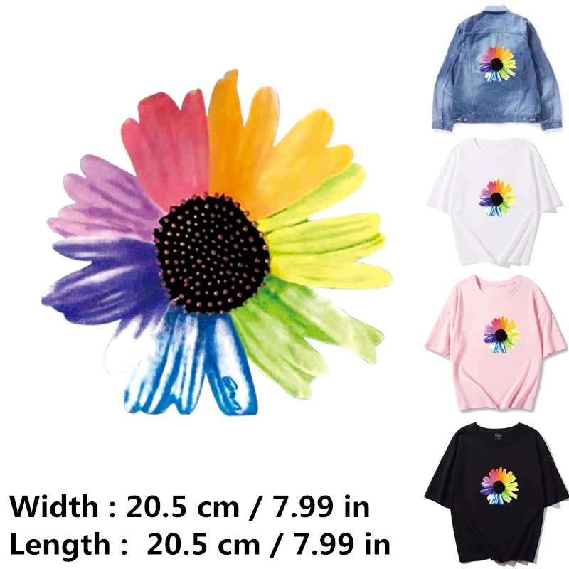 Sunflower Heat Transfer Patches Stickers Iron On Applique for Clothes T-Shirt Diy Decoration A-Level Washable Easy Print TH-C749
Sunflower Heat Transfer Patches Stickers Iron On Applique for Clothes T-Shirt Diy Decoration A-Level Washable Easy Print TH-C749