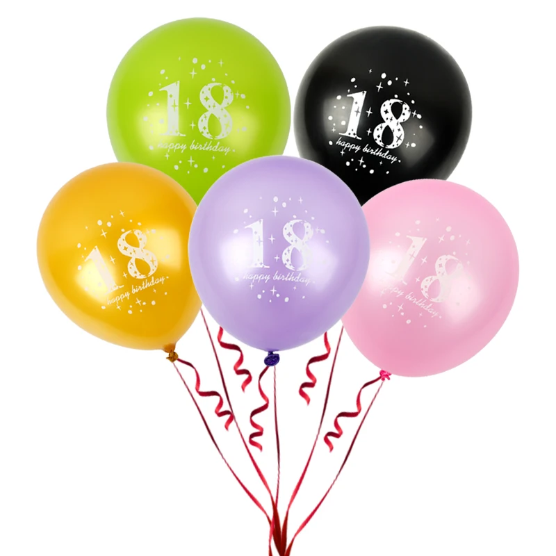 CEVENT 10pcs/set 18 Years Old Latex Balloons For Happy Birthday Decor Adult Bachelorette Party Birthday Decorations Supplies
CEVENT 10pcs/set 18 Years Old Latex Balloons For Happy Birthday Decor Adult Bachelorette Party Birthday Decorations Supplies
