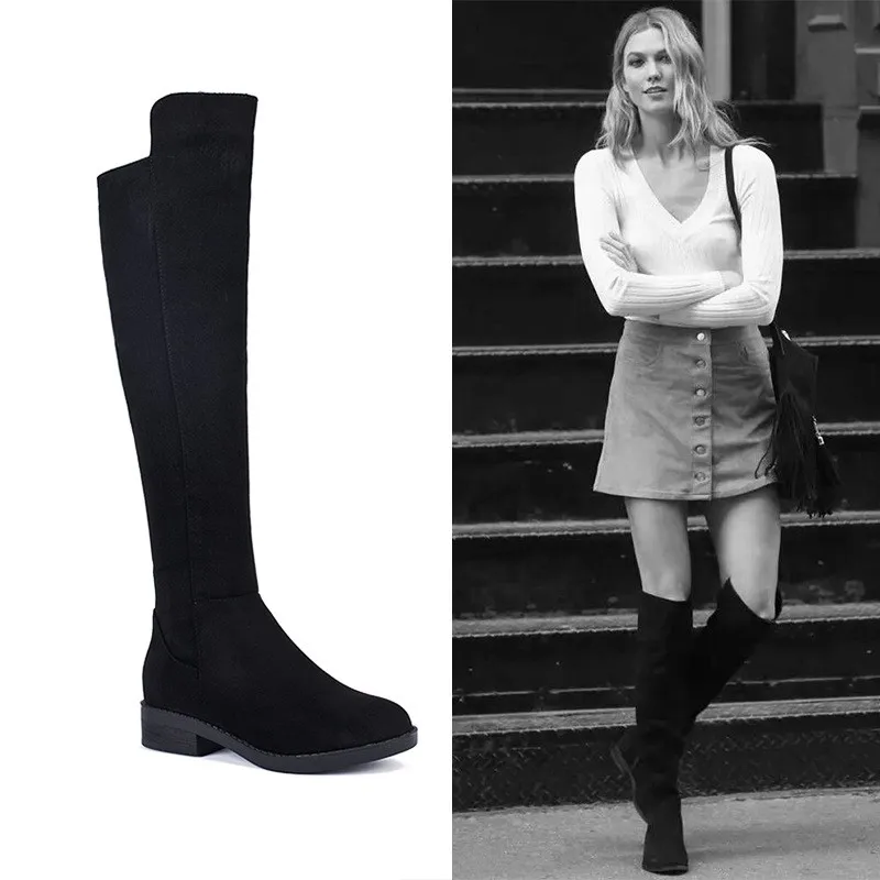 MoBeiNi 2018 autumn and winter new women's shoes sexy over the knee boots zipper high boots flat snow boots booties Knee-High
MoBeiNi 2018 autumn and winter new women's shoes sexy over the knee boots zipper high boots flat snow boots booties Knee-High