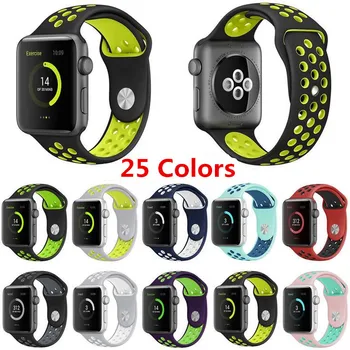 30pcs/lot 42mm 38mm S L size Silicone NK Sports Colorful wrist band for Apple Watch Strap for iwatch Series 3&2&1 Bracelet
30pcs/lot 42mm 38mm S L size Silicone NK Sports Colorful wrist band for Apple Watch Strap for iwatch Series 3&2&1 Bracelet