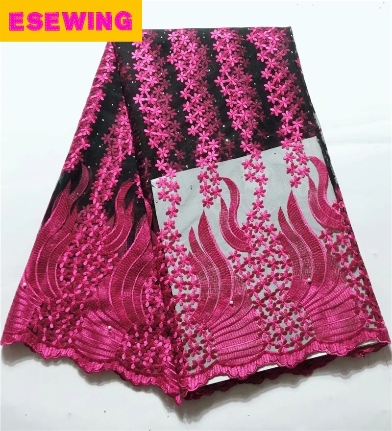 Esewing 2018 Latest Nigerian Rose Red Laces Fabrics High Quality African Mesh Laces Fabric For Wedding Dress French Tulle Lace
Esewing 2018 Latest Nigerian Rose Red Laces Fabrics High Quality African Mesh Laces Fabric For Wedding Dress French Tulle Lace