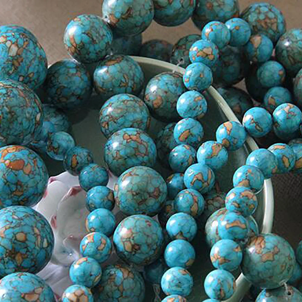 Turquois Gem Stone Loose Beads 10/12/14/16/18/20/22/24MM Blue Turquois Energy Stone Healing Power Fit DIY Jewelry Making 1800
Turquois Gem Stone Loose Beads 10/12/14/16/18/20/22/24MM Blue Turquois Energy Stone Healing Power Fit DIY Jewelry Making 1800