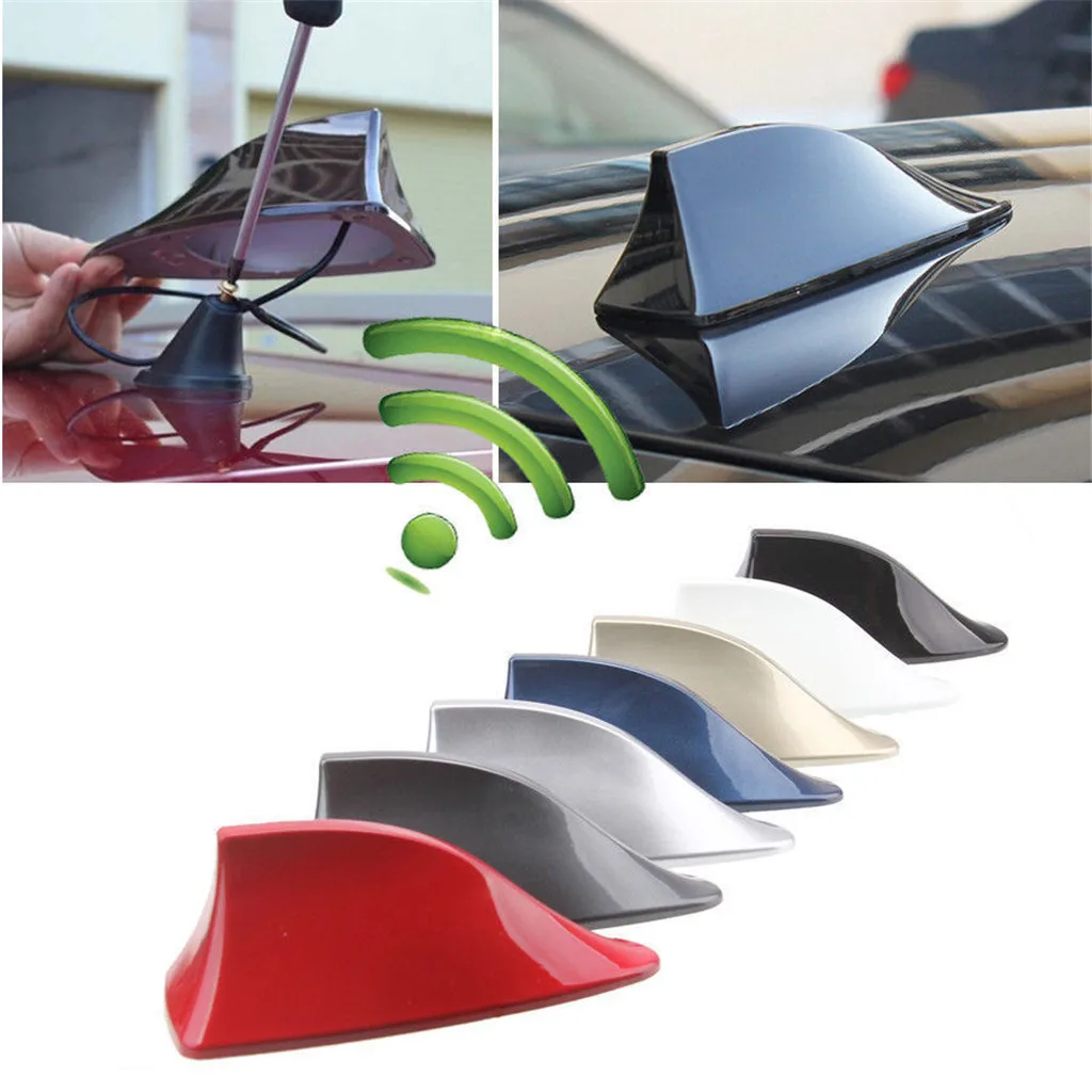 Shark Fin Roof Antenna Aerial FM/AM Radio Signal Decoration Car Trim Universal AM Connection Cable Inside #YL5
Shark Fin Roof Antenna Aerial FM/AM Radio Signal Decoration Car Trim Universal AM Connection Cable Inside #YL5