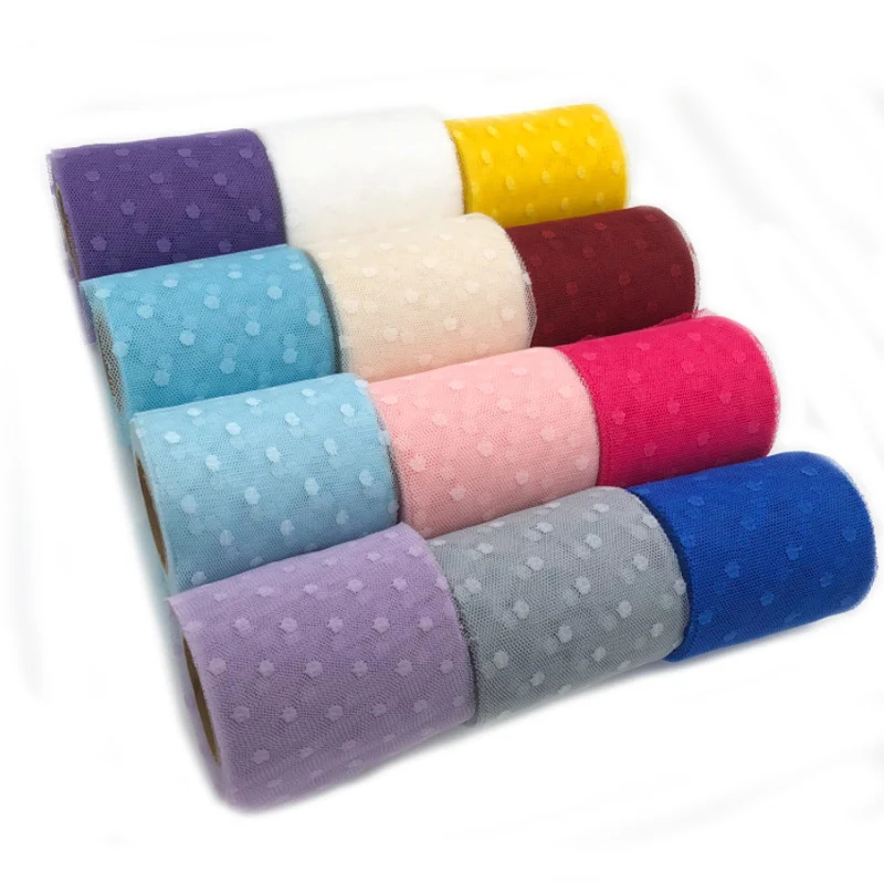 Beautiful Tulle 7.5cm *10yards 9m Flocking Dot Net Yarn Fabric Wedding Decor Organza Tulle DIY Skirt Wedding Party Supplies
Beautiful Tulle 7.5cm *10yards 9m Flocking Dot Net Yarn Fabric Wedding Decor Organza Tulle DIY Skirt Wedding Party Supplies