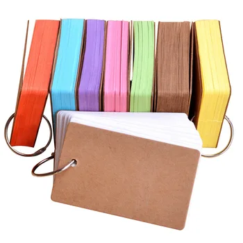Qone 100 Piece Binder Ring Easy Flip Flash Cards Study Cards, 50 Unruled Blank White Pages 8 color choose
Qone 100 Piece Binder Ring Easy Flip Flash Cards Study Cards, 50 Unruled Blank White Pages 8 color choose