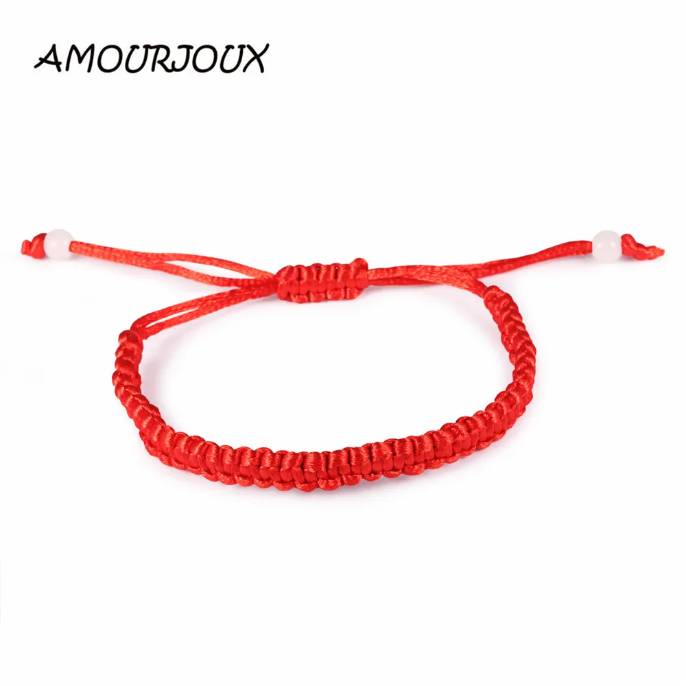 AMOURJOUX 1 Pcs Fashion A Bracelet Red Thread Red String Adjustable Chain Bracelets For Women White Bead Clasp Jewelry
AMOURJOUX 1 Pcs Fashion A Bracelet Red Thread Red String Adjustable Chain Bracelets For Women White Bead Clasp Jewelry