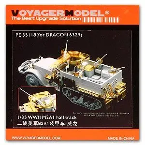 KNL HOBBY Voyager модель PE35118, мировая война II, США M2A1, полутрек, бронированный автомобиль для обновления металлических травления деталей (dragon)
KNL HOBBY Voyager модель PE35118, мировая война II, США M2A1, полутрек, бронированный автомобиль для обновления металлических травления деталей (dragon)